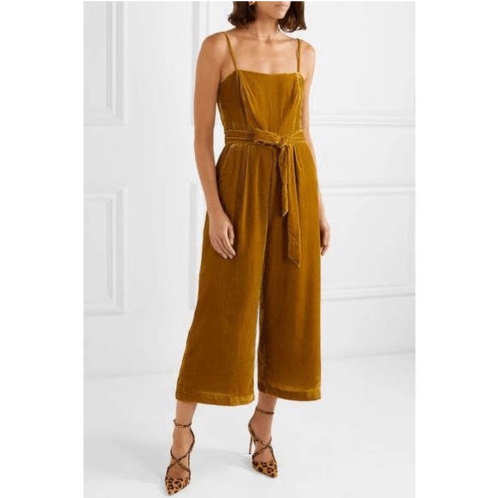 J. Crew 365 Marseille Crushed Velvet Jumpsuit